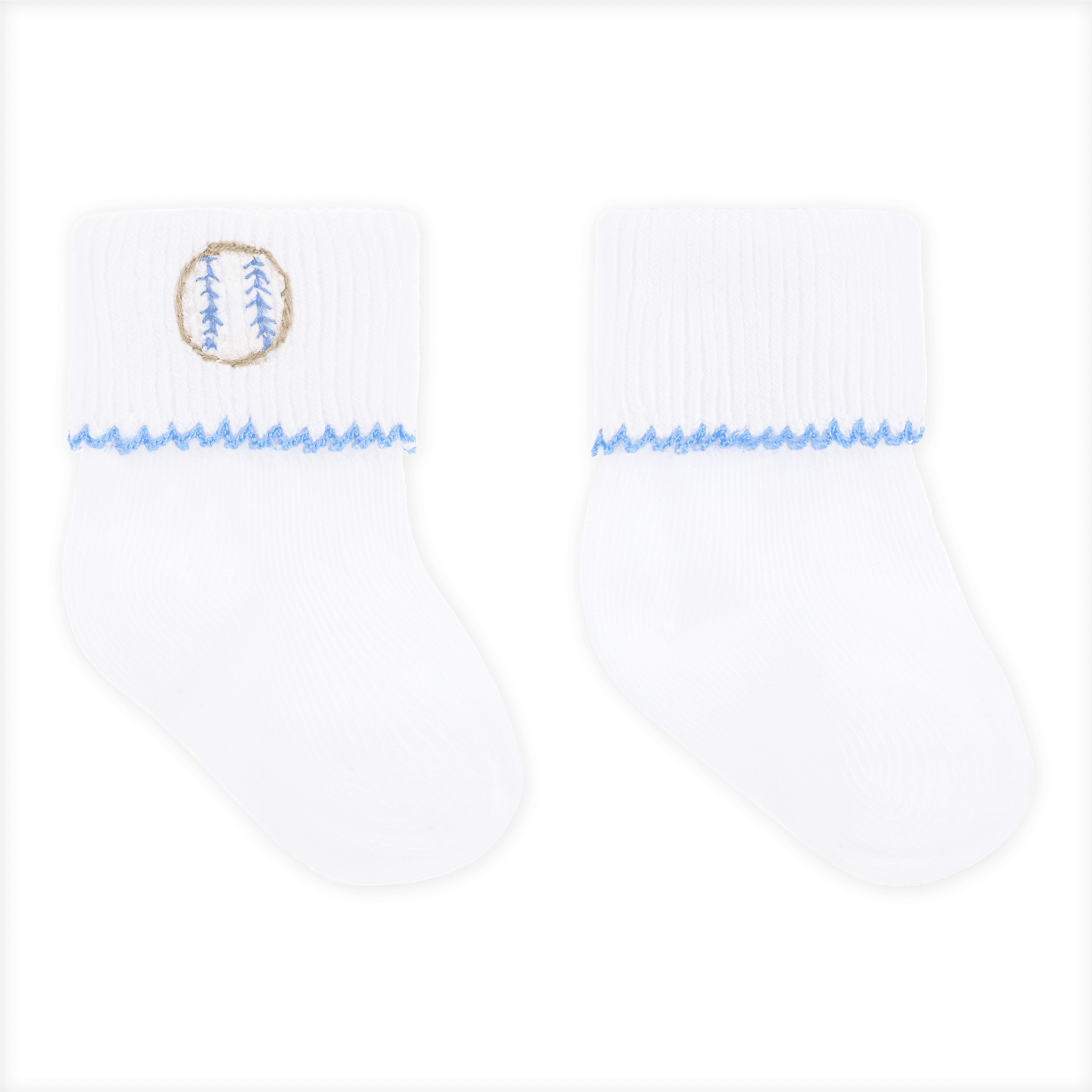 Precious Lil' Sluggers Socks - Light Blue: Newborn Magnolia BabyTAYLOR + MAX