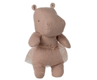 Safari Friends Hippo w/ Skirt, Small | Soft Rose Stuffed AnimalsMailegTAYLOR + MAX