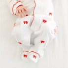 Scarlett Bows Scattered Ruffle Footie: 6 Months Magnolia BabyTAYLOR + MAX