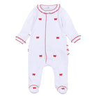 Scarlett Bows Scattered Ruffle Footie: 6 Months Magnolia BabyTAYLOR + MAX