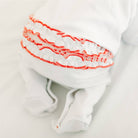 Scarlett Bows Scattered Ruffle Footie: Newborn Magnolia BabyTAYLOR + MAX