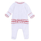 Scarlett Bows Scattered Ruffle Footie: Newborn Magnolia BabyTAYLOR + MAX