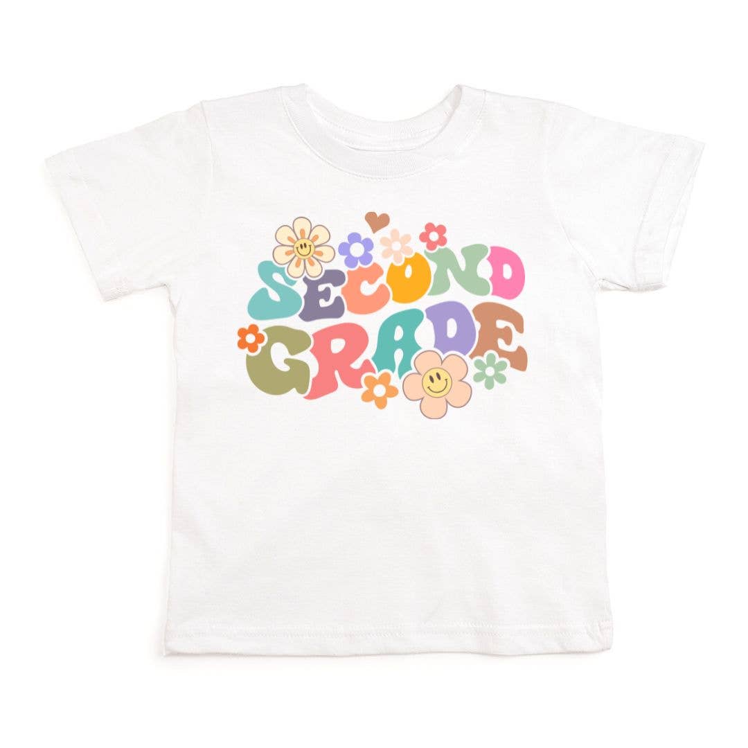 Second Grade Retro Short Sleeve T-Shirt } Back To School ClothingTAYLOR + MAXTAYLOR + MAX