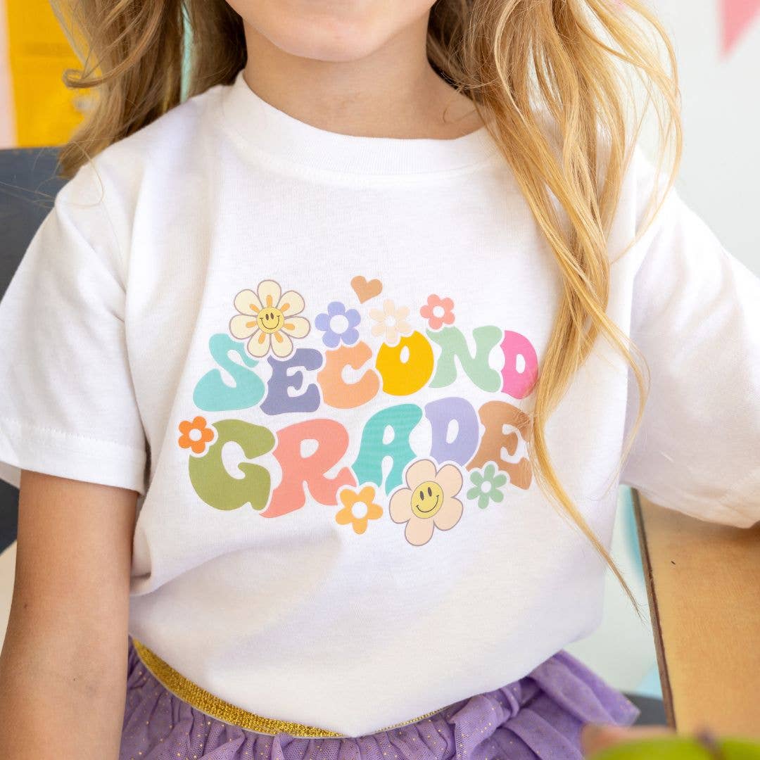 Second Grade Retro Short Sleeve T-Shirt } Back To School ClothingTAYLOR + MAXTAYLOR + MAX