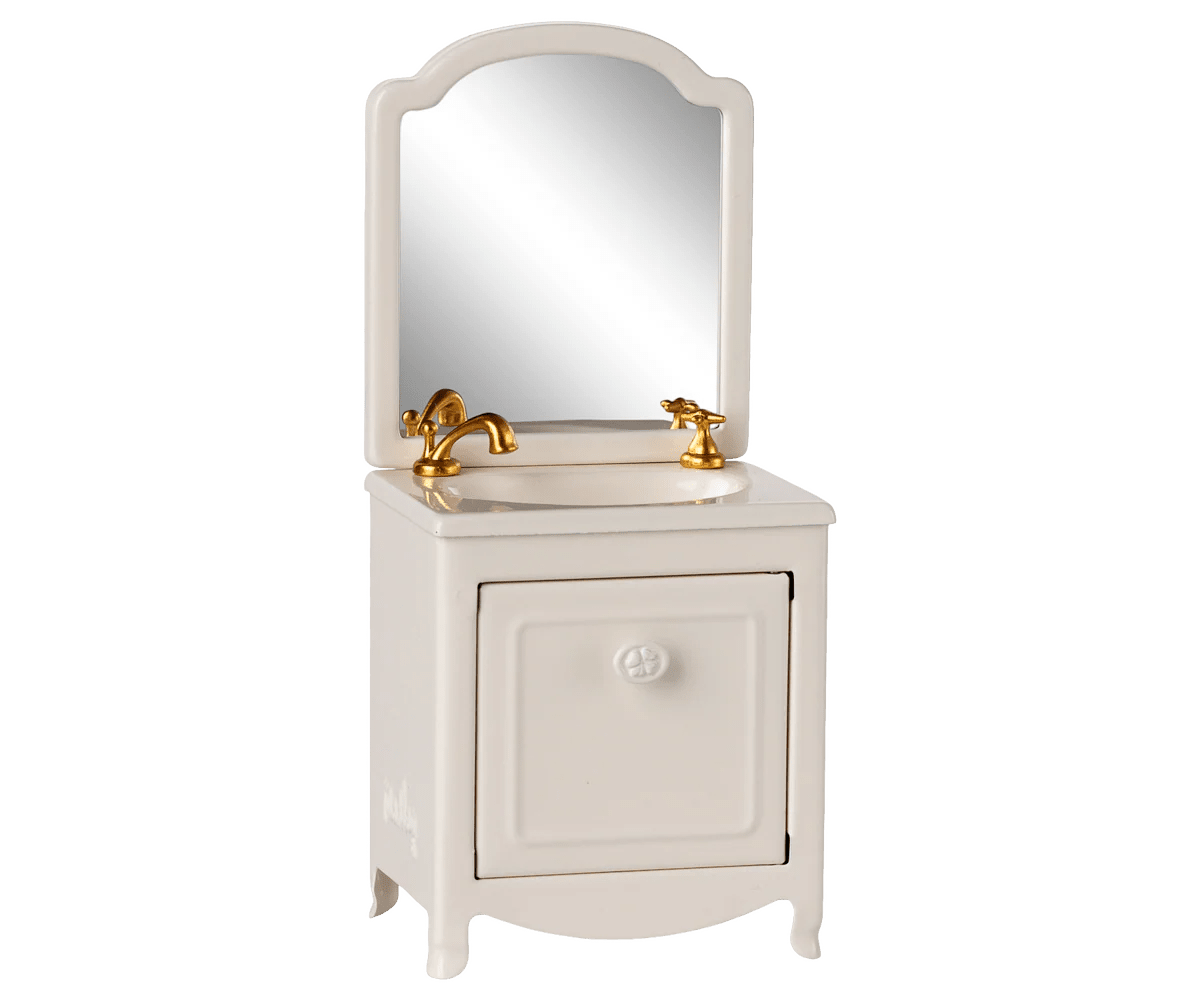 Sink Dresser, Mouse | Off White Dollhouse furnitureMailegTAYLOR + MAX