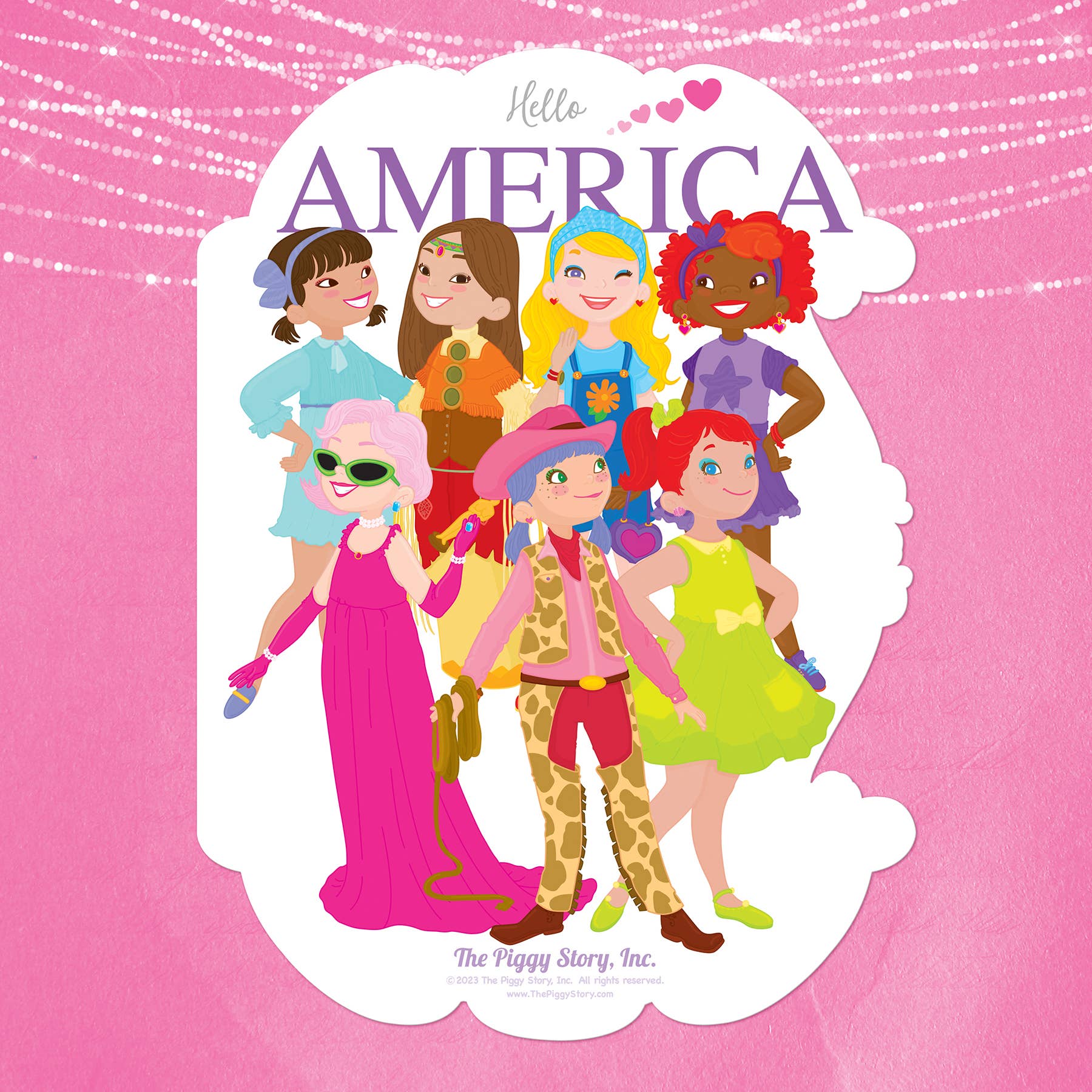 USA Fashion Coloring Book & Rainbow Stacker Crayons Gift Coloring Books & Drawing ToysThe Piggy StoryTAYLOR + MAX