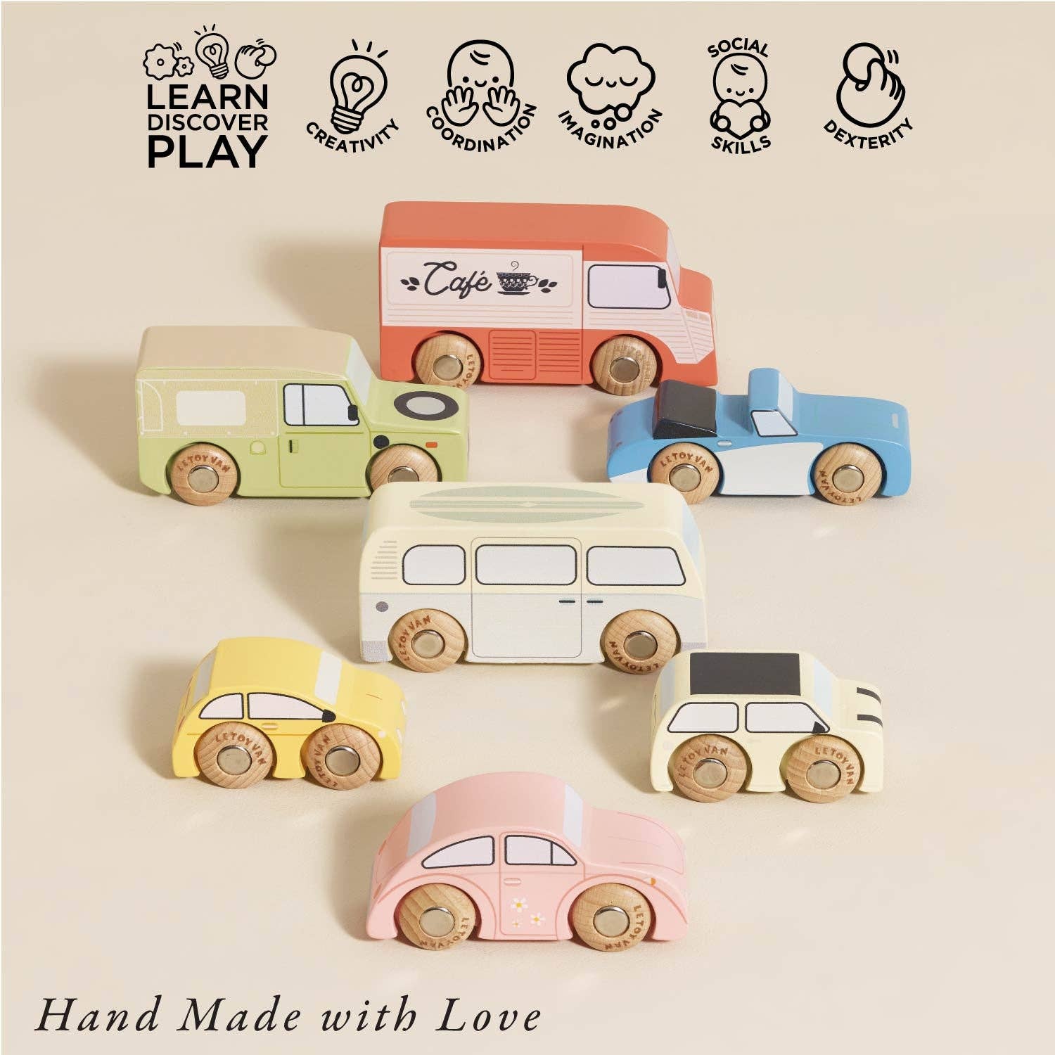Vintage Toy Cars Wooden carLe Toy Van, Inc.