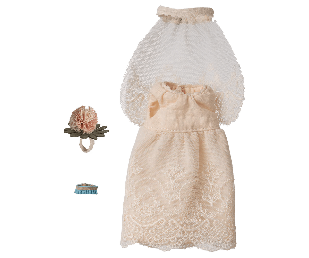 Wedding Dress | Mum Mouse Doll ClothingMaileg