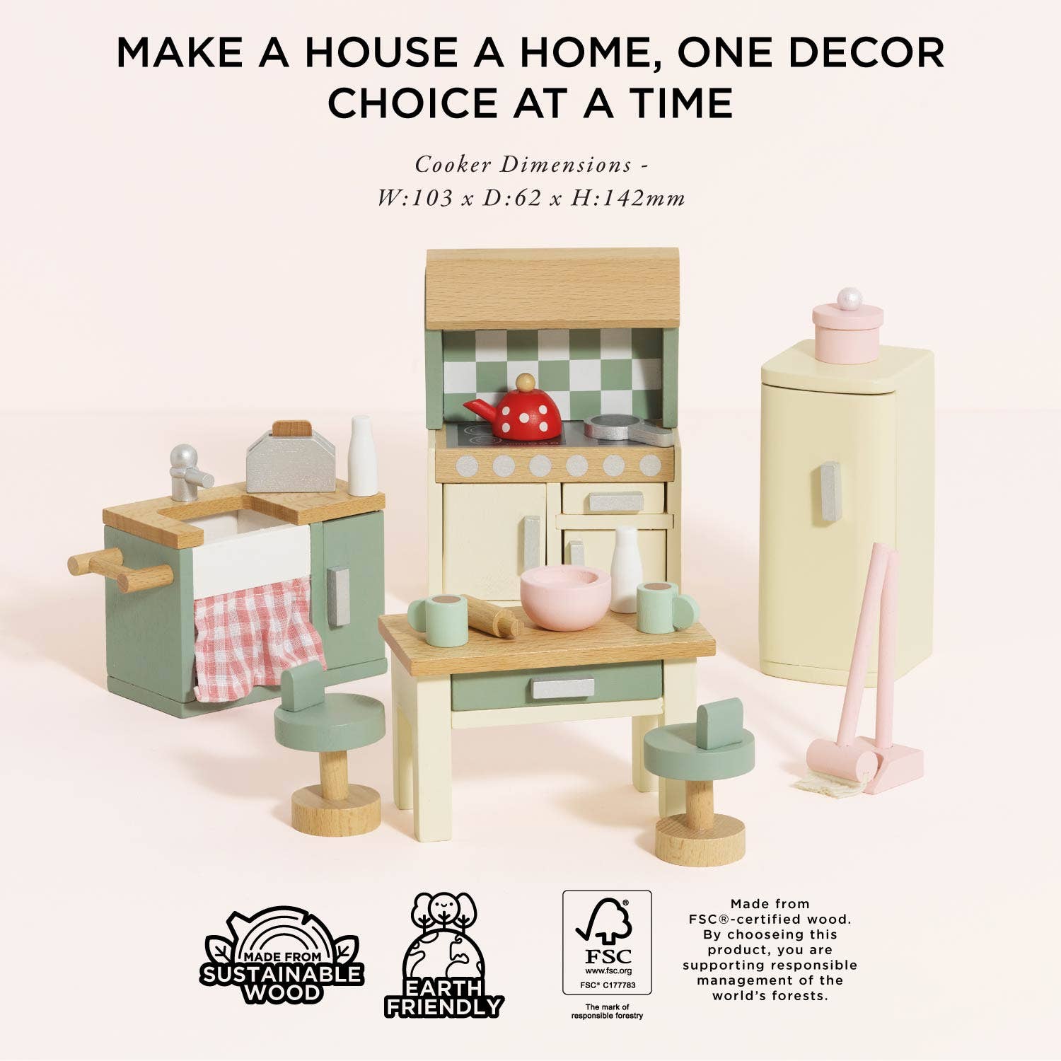 Wooden Dolls House Kitchen Furniture Le Toy Van, Inc.TAYLOR + MAX