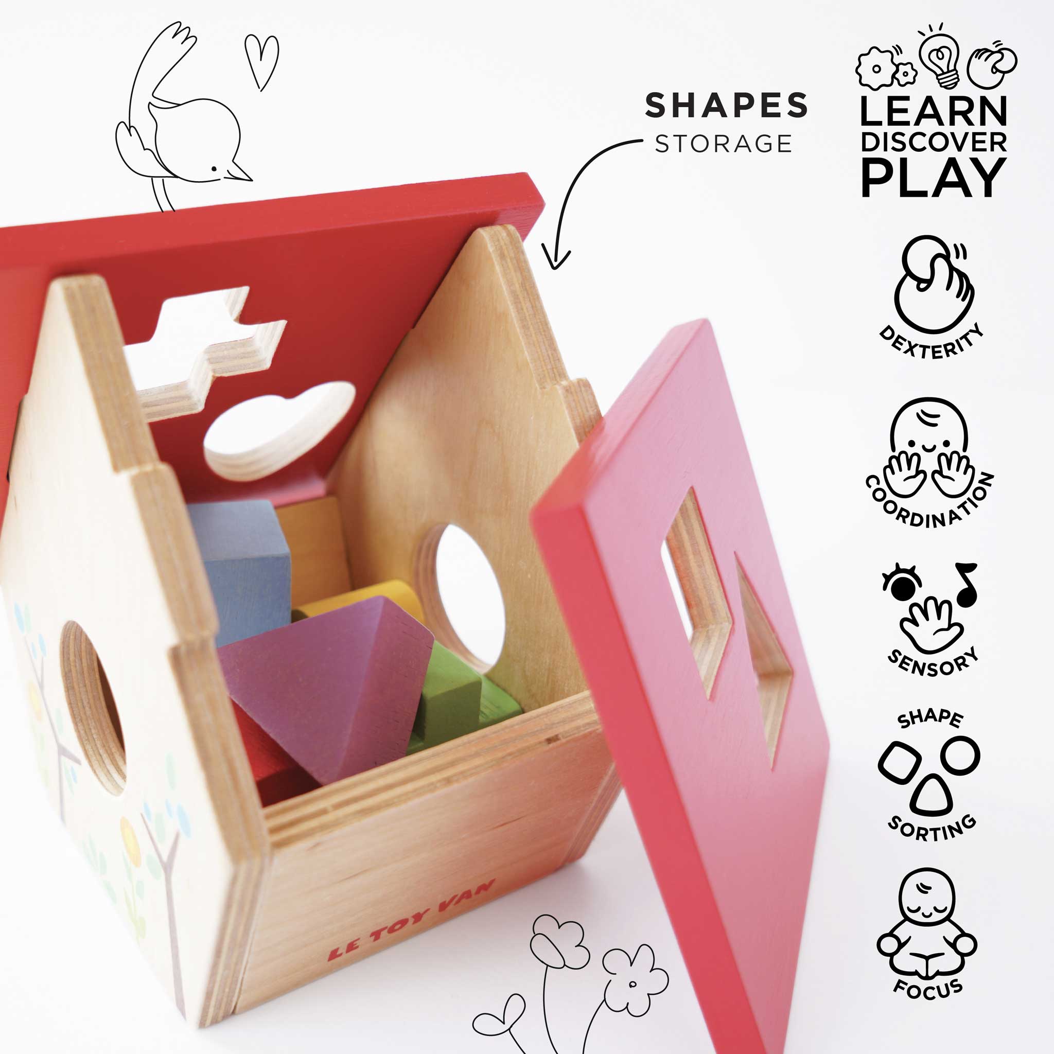 Woodland Bird House Shape Sorter Le Toy Van, Inc.