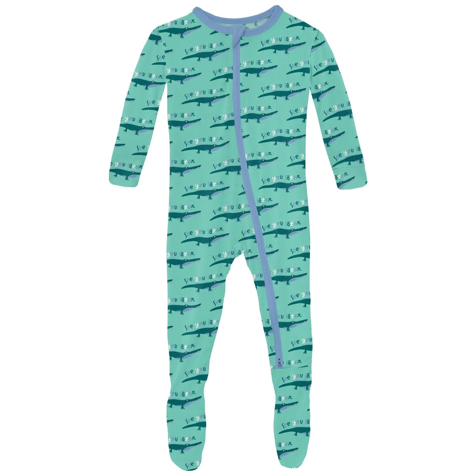 Bamboo Print Footie | Glass Later Alligator Baby & ToddlerKickee PantsTAYLOR + MAX