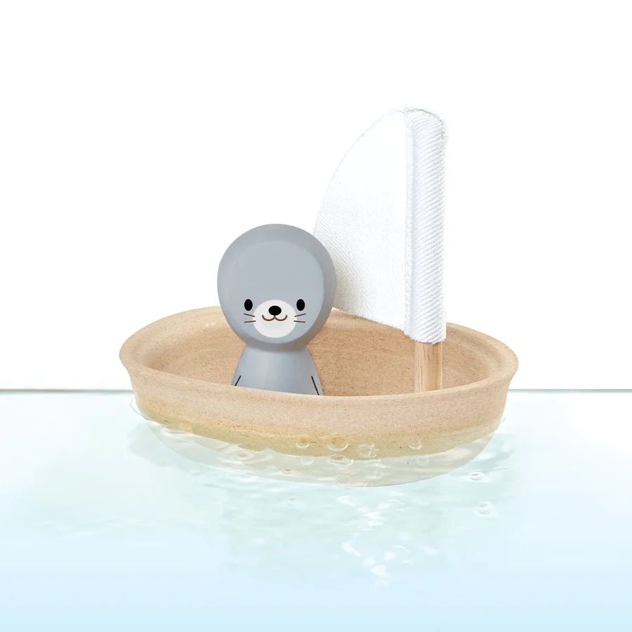 Bathtub Explorers: Sailing Seal Bath Toy Wooden toysplantoysTAYLOR + MAX
