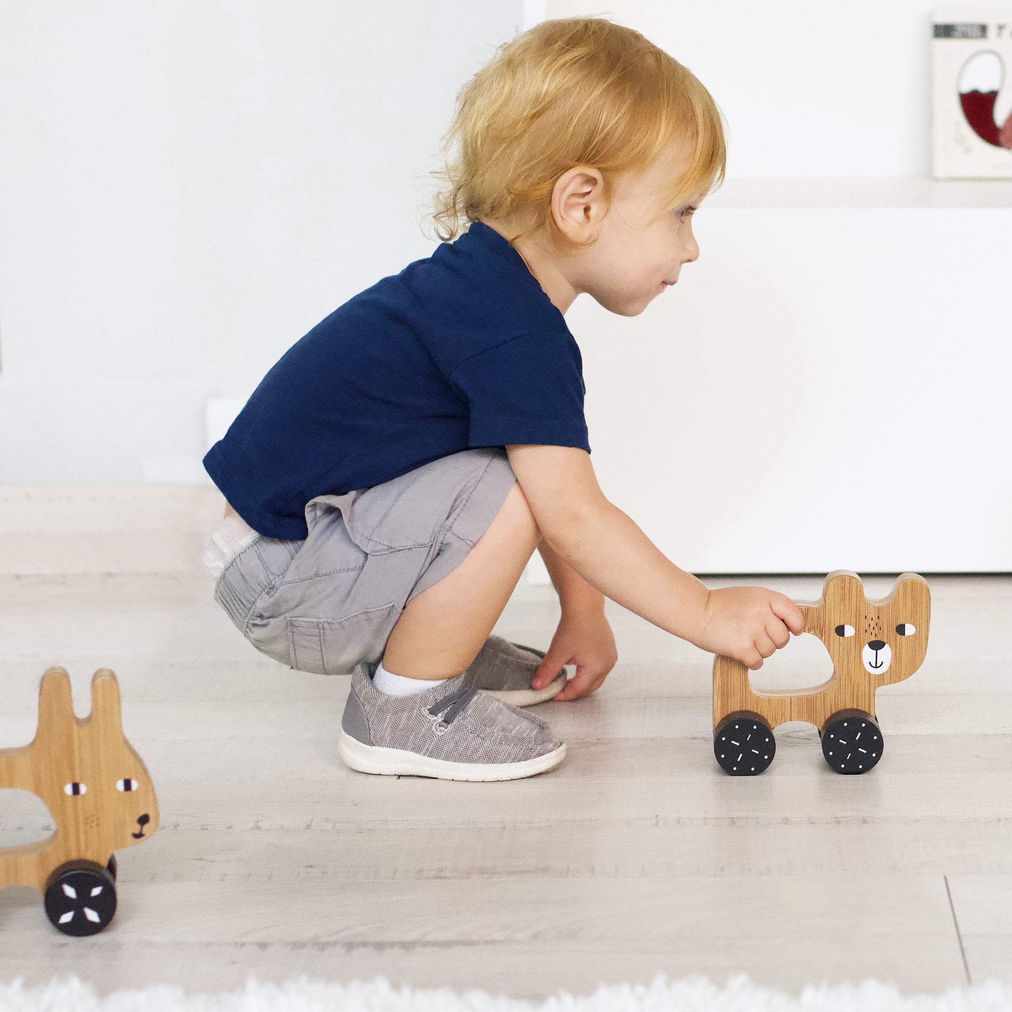 Bear Push Toy Wood + Bamboo ToysWee GalleryTAYLOR + MAX