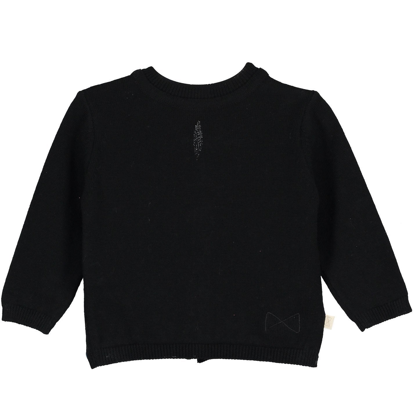 Mini Sibling Tricot Reversible Cardigan/Sweater - Black SweaterMini SiblingTAYLOR + MAX
