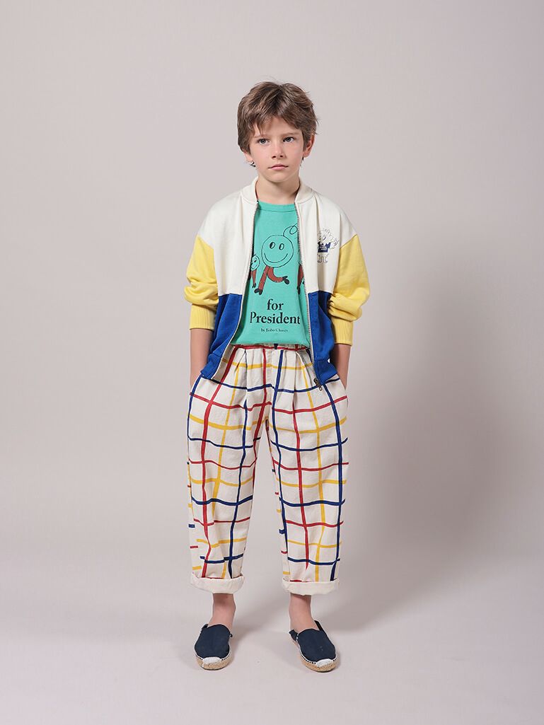Multicolor Checkered Baggy Trousers BottomsBobo ChosesTAYLOR + MAX