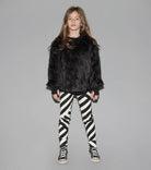 NUNUNU Faux Fur Sweatshirt | Black ShirtNUNUNUTAYLOR + MAX