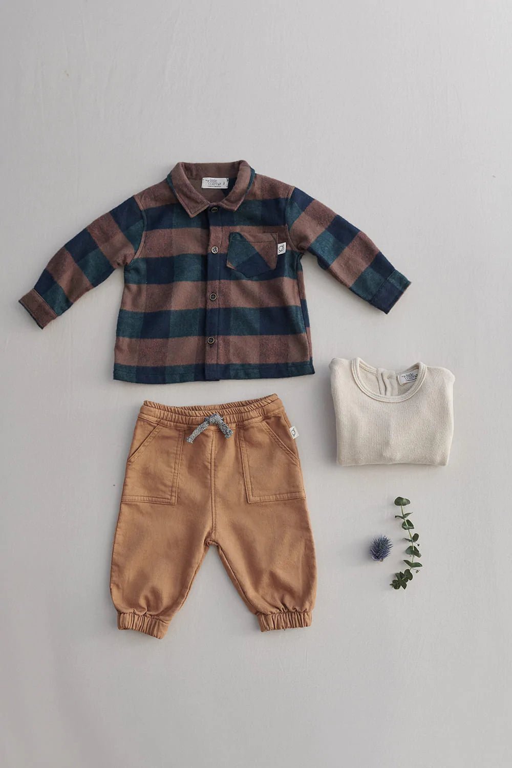 Organic Plaid Baby Shirt Baby & ToddlerMY LITTLE COZMOTAYLOR + MAX
