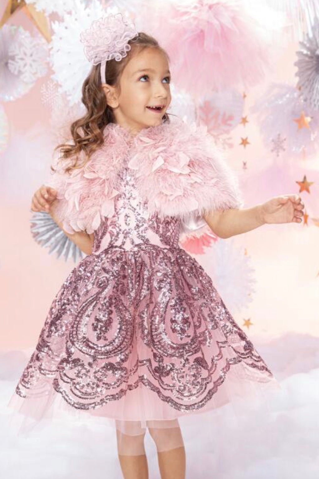 Pink Sequin Dress DressHalabalooTAYLOR + MAX