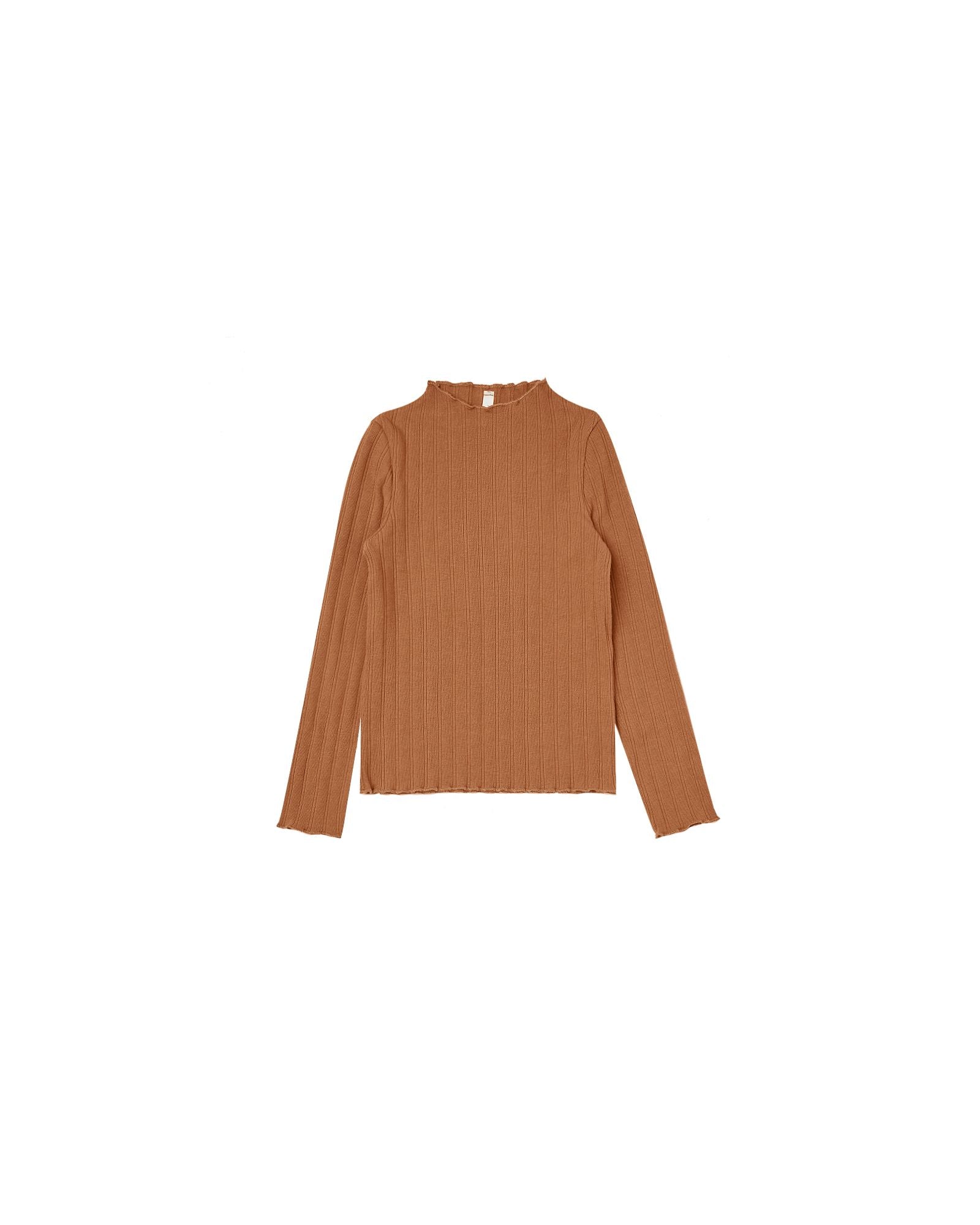 Ribbed Long Sleeve Shirt | Cinnamon shirtRylee + CruTAYLOR + MAX