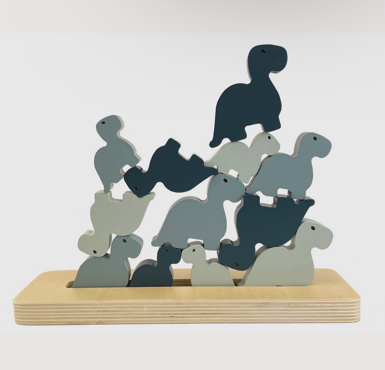 Stacking Dino Wooden & Pegged PuzzlesEgmontTAYLOR + MAX