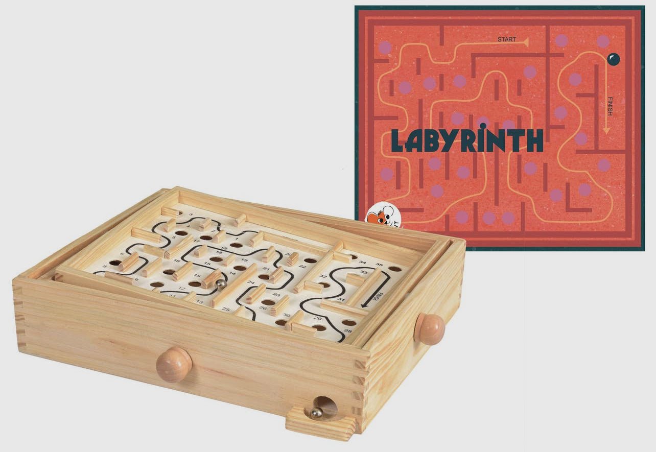 Wooden Labyrinth Game Wooden & Pegged PuzzlesEgmontTAYLOR + MAX